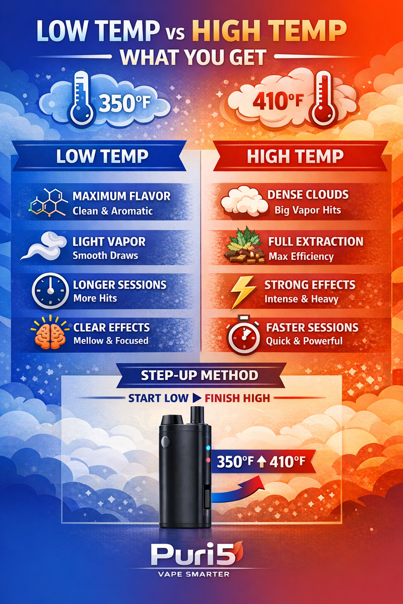 Low Temp vs High Temp Sessions: What You Get – PURI5